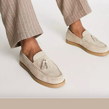 Markus - Classic Comfortable Leather Slip On Shoes - OutfitLondon