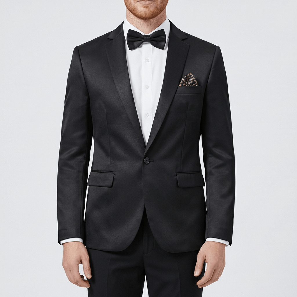 Classic One Button Jacket with Pocket Details