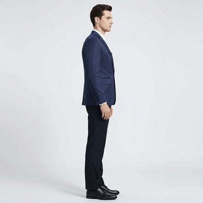 Classic One Button Jacket with Pocket Details