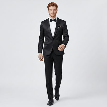 Classic One Button Jacket with Pocket Details
