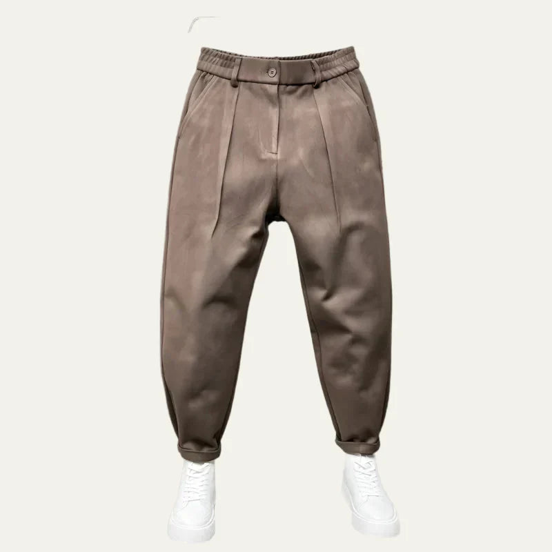Men's Slim Fit Pleated Dress Pants