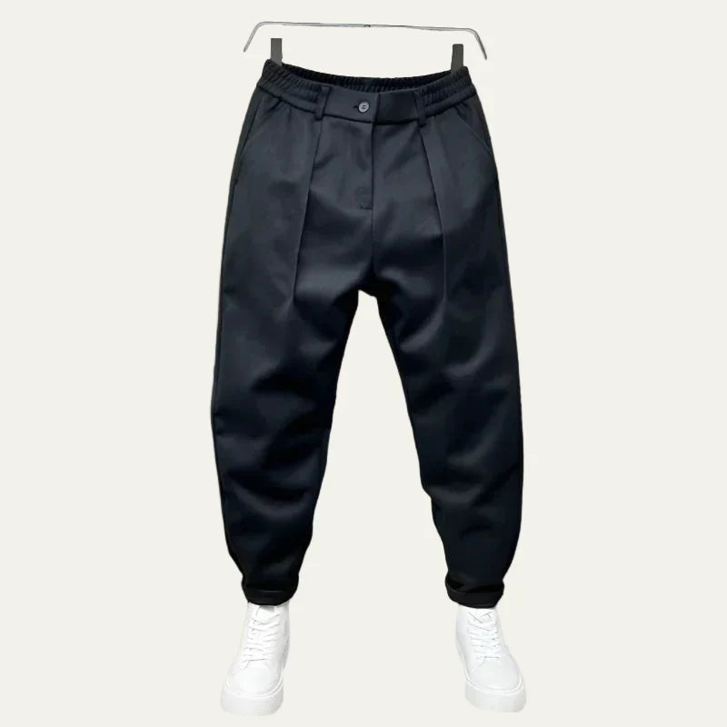 Men's Slim Fit Pleated Dress Pants - OutfitLondon