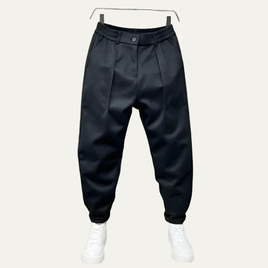 Men's Slim Fit Pleated Dress Pants - OutfitLondon
