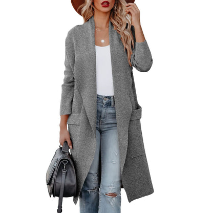Warm Knitted Suede Women's Winter Coat