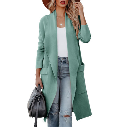 Warm Knitted Suede Women's Winter Coat