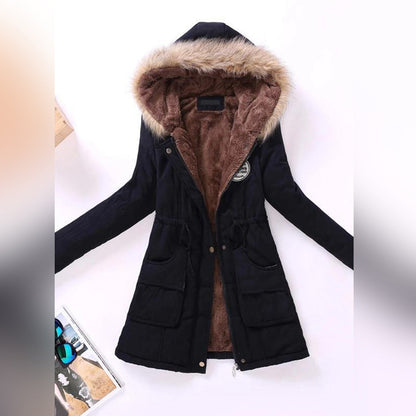 Warm Women's Down Filled Winter Parka Coat
