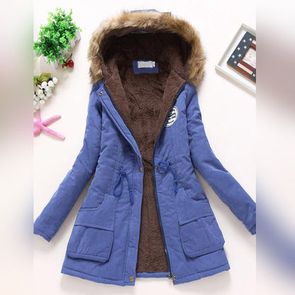 Warm Women's Down Filled Winter Parka Coat