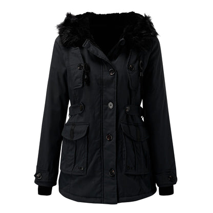 Women's Thick Hooded Parka Coat