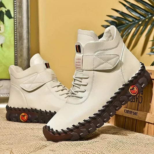 Comfortable Brown Trekking Boots - OutfitLondon