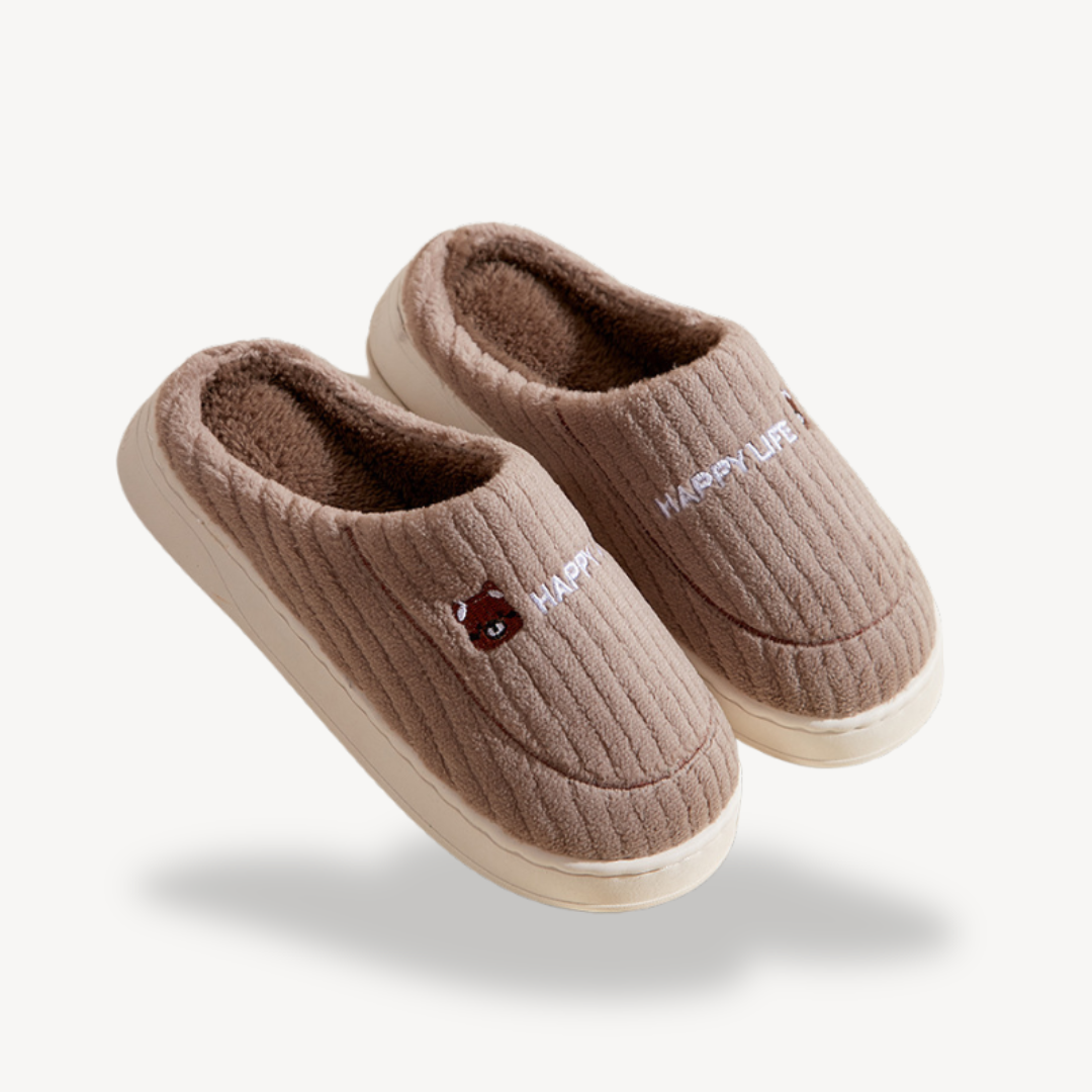 Comfortable Cozy Embroidered Indoor House Slippers