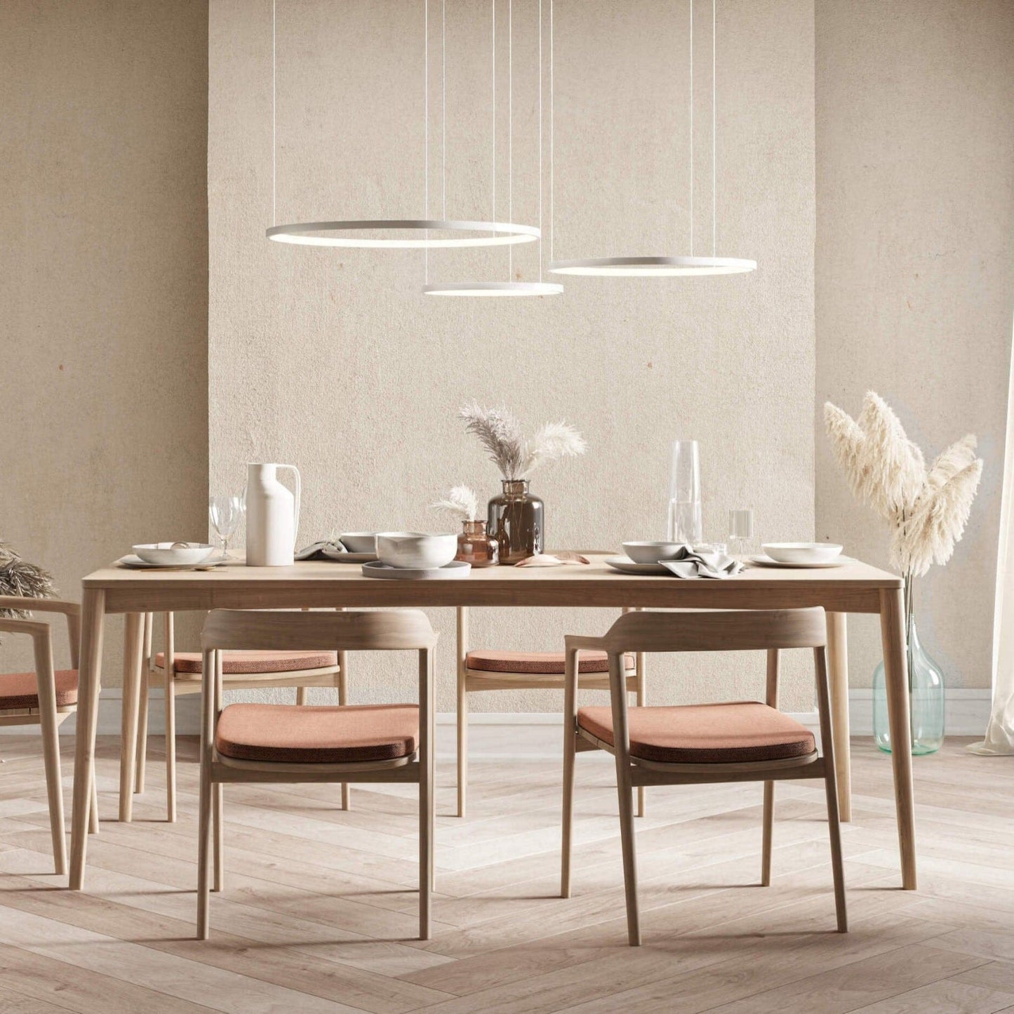 Sleek Circular LED Ceiling Light Adjustable Frame