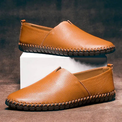 Classic Comfortable Leather Slip On Shoes