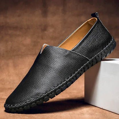 Classic Comfortable Leather Slip On Shoes