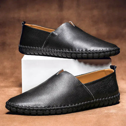 Classic Comfortable Leather Slip On Shoes