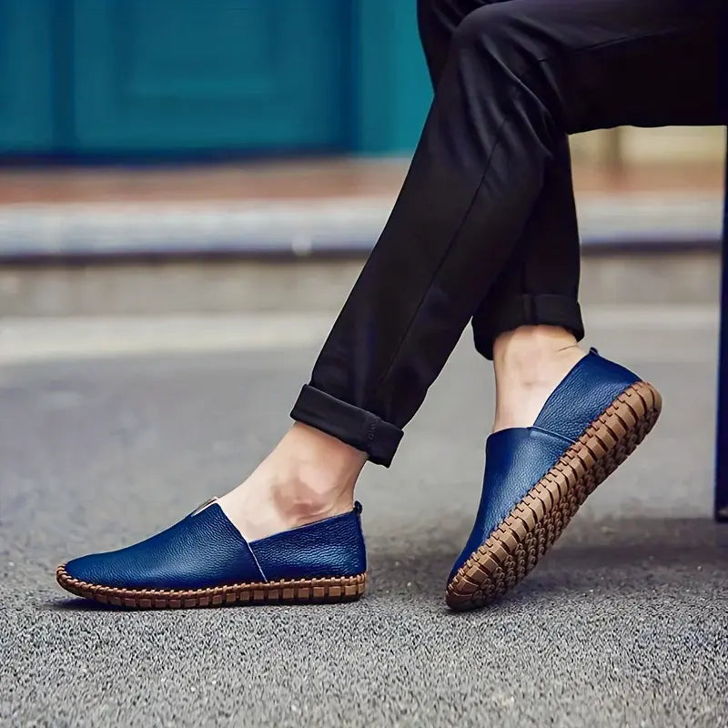 Classic Comfortable Leather Slip On Shoes