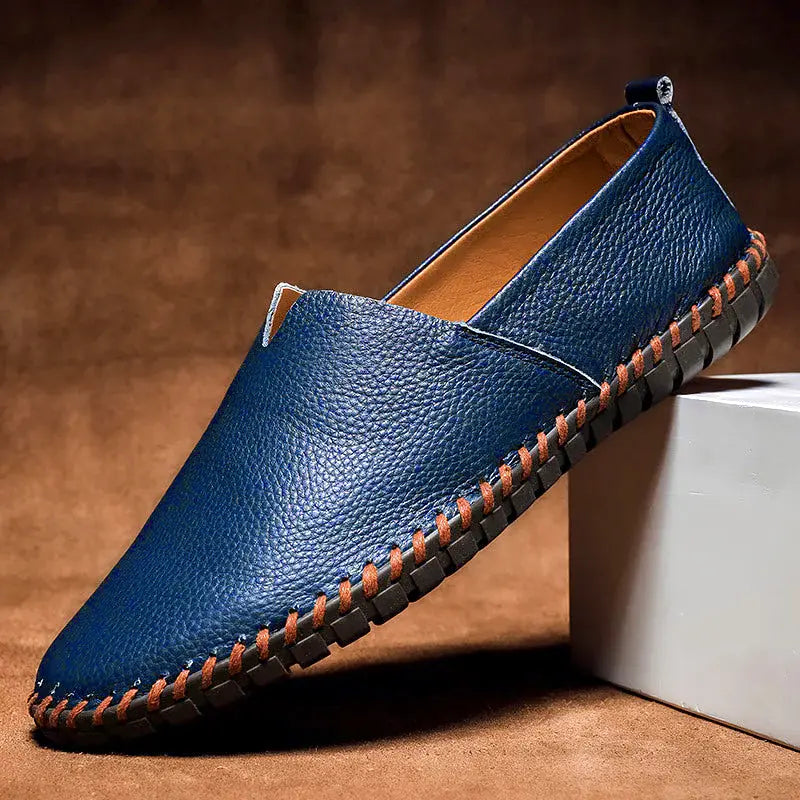 Classic Comfortable Leather Slip On Shoes