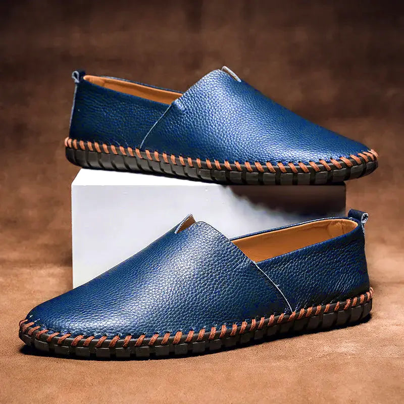Classic Comfortable Leather Slip On Shoes