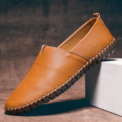Classic Comfortable Leather Slip On Shoes