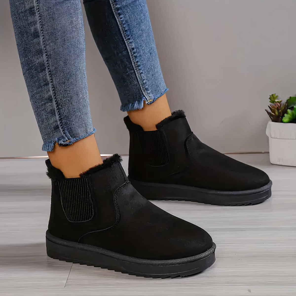 Zoe | Soft Fuzzy Snow Boots for Warm Comfort