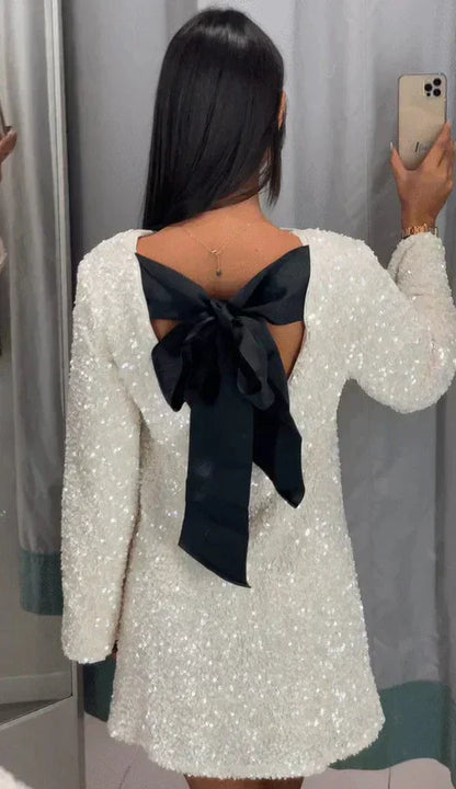 Glamorous Sequin Evening Dress