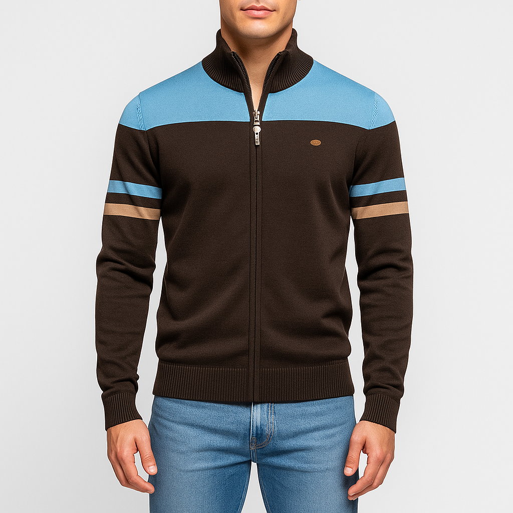 Classic Vintage Stripe Bomber Jacket