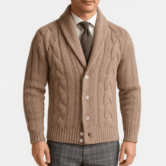 Cozy Crew Neck Winter Cardigan - OutfitLondon