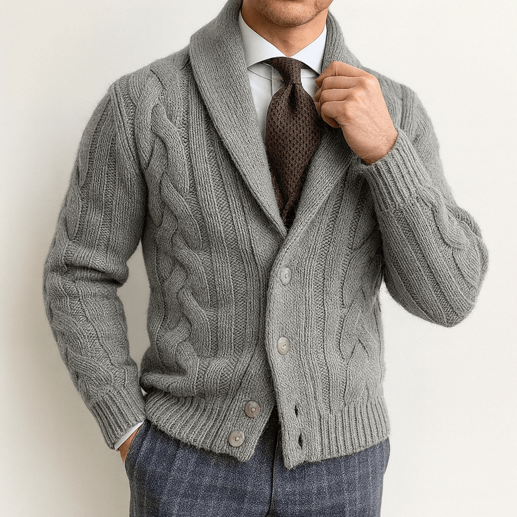 Cozy Crew Neck Winter Cardigan