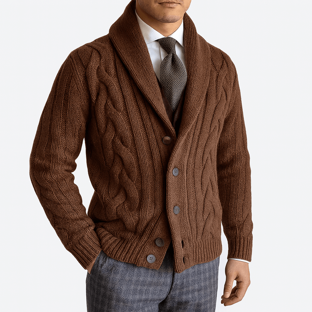 Cozy Crew Neck Winter Cardigan