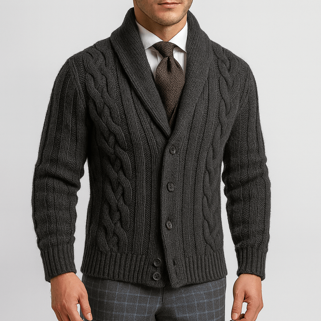 Cozy Crew Neck Winter Cardigan