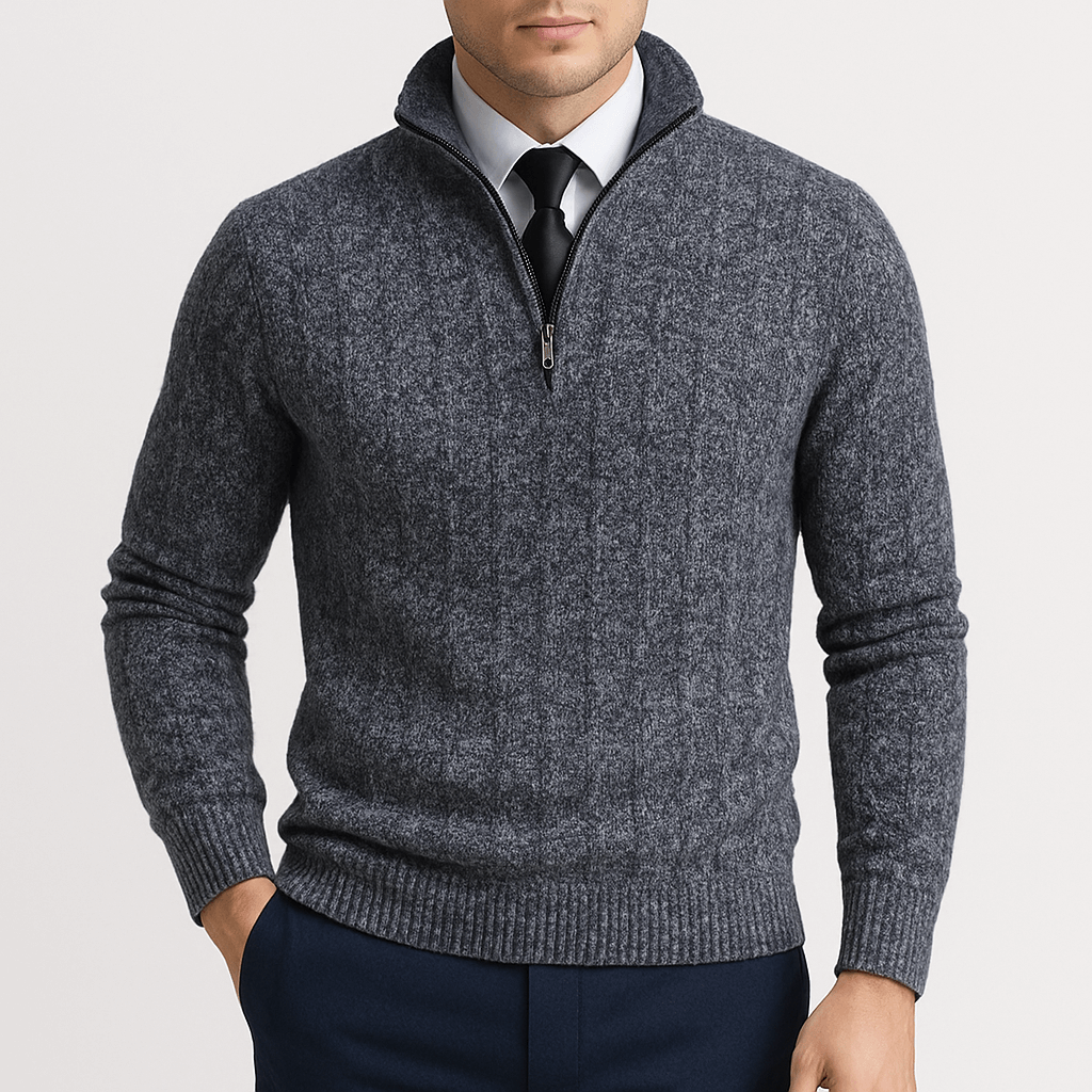 Cozy Textured Crew Neck Sweater