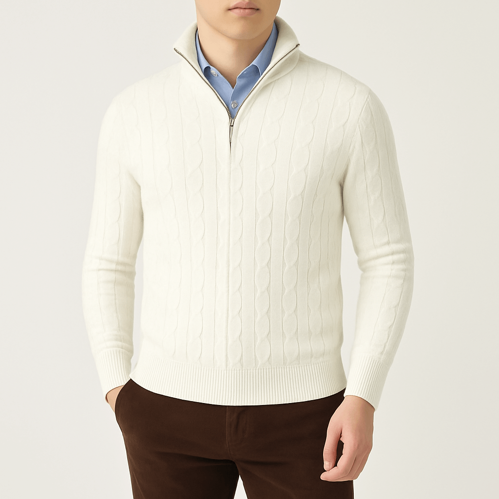Cozy Classic Fisherman Sweater - OutfitLondon