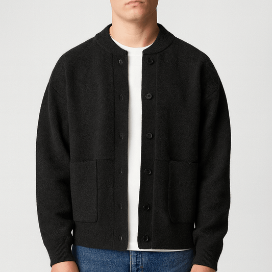 Relaxed Fit Open Front Cardigan - OutfitLondon