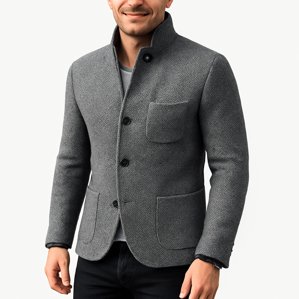 Thick Cable Knit Button Sweater