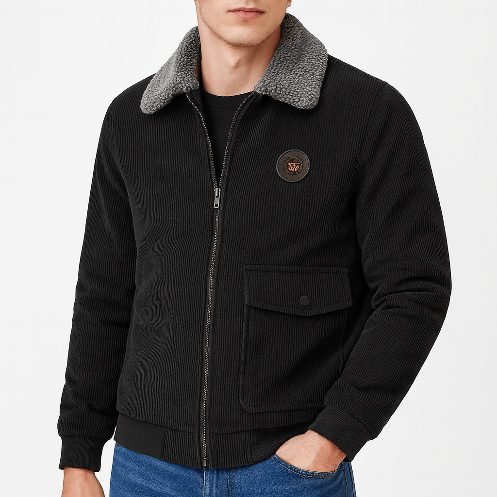 Rugged Textured Winter Coat