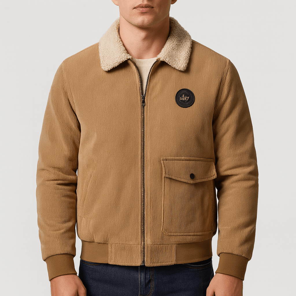 Rugged Textured Winter Coat