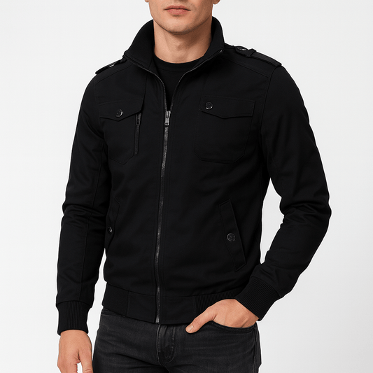 Military Style Shoulder Jacket - OutfitLondon