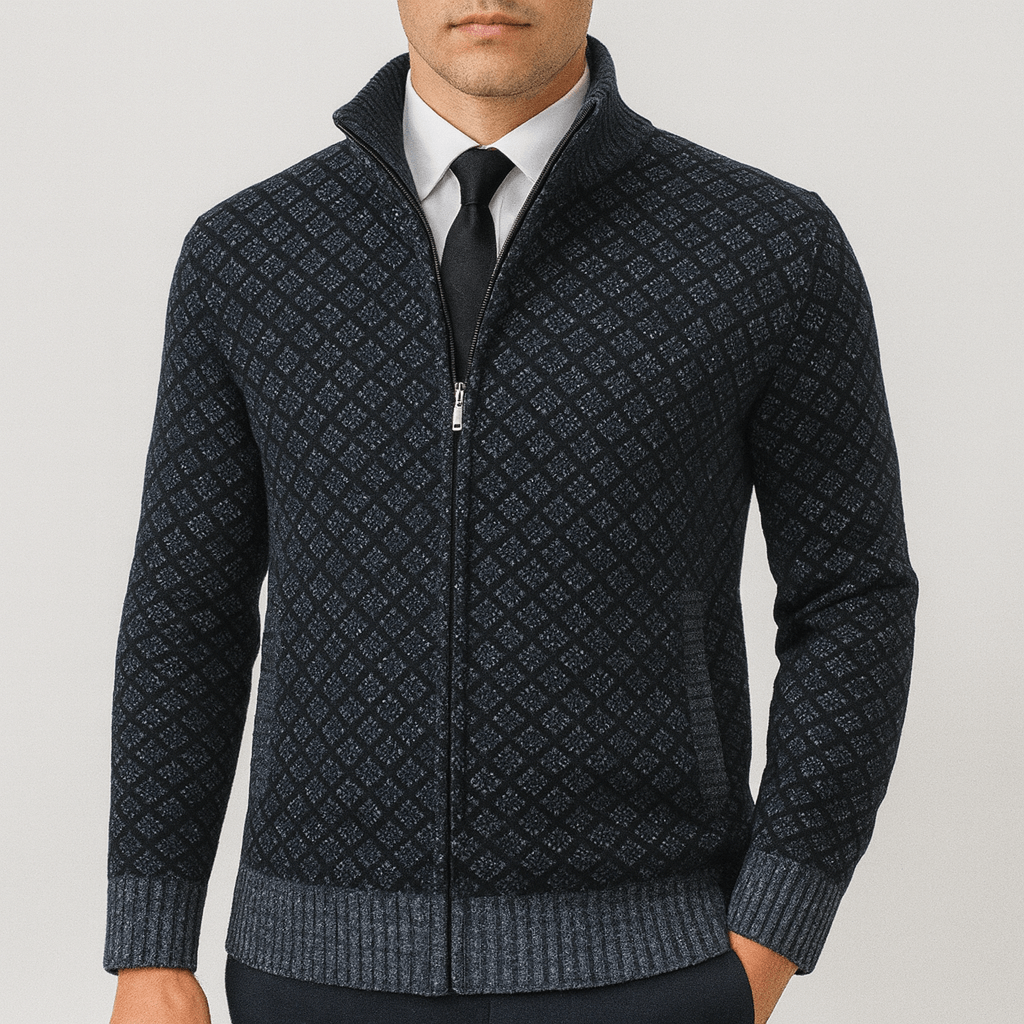 Slim Fit Zip Up Sweater