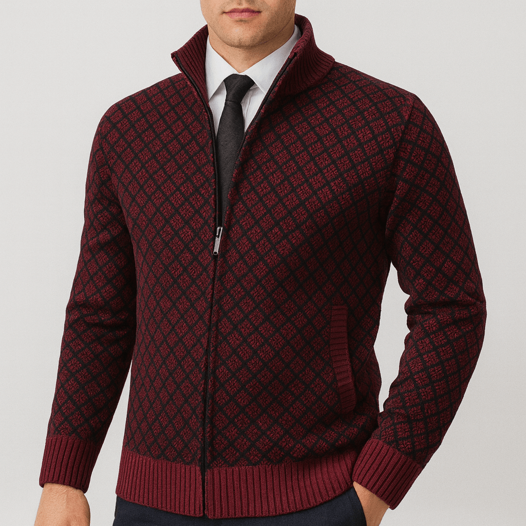 Slim Fit Zip Up Sweater