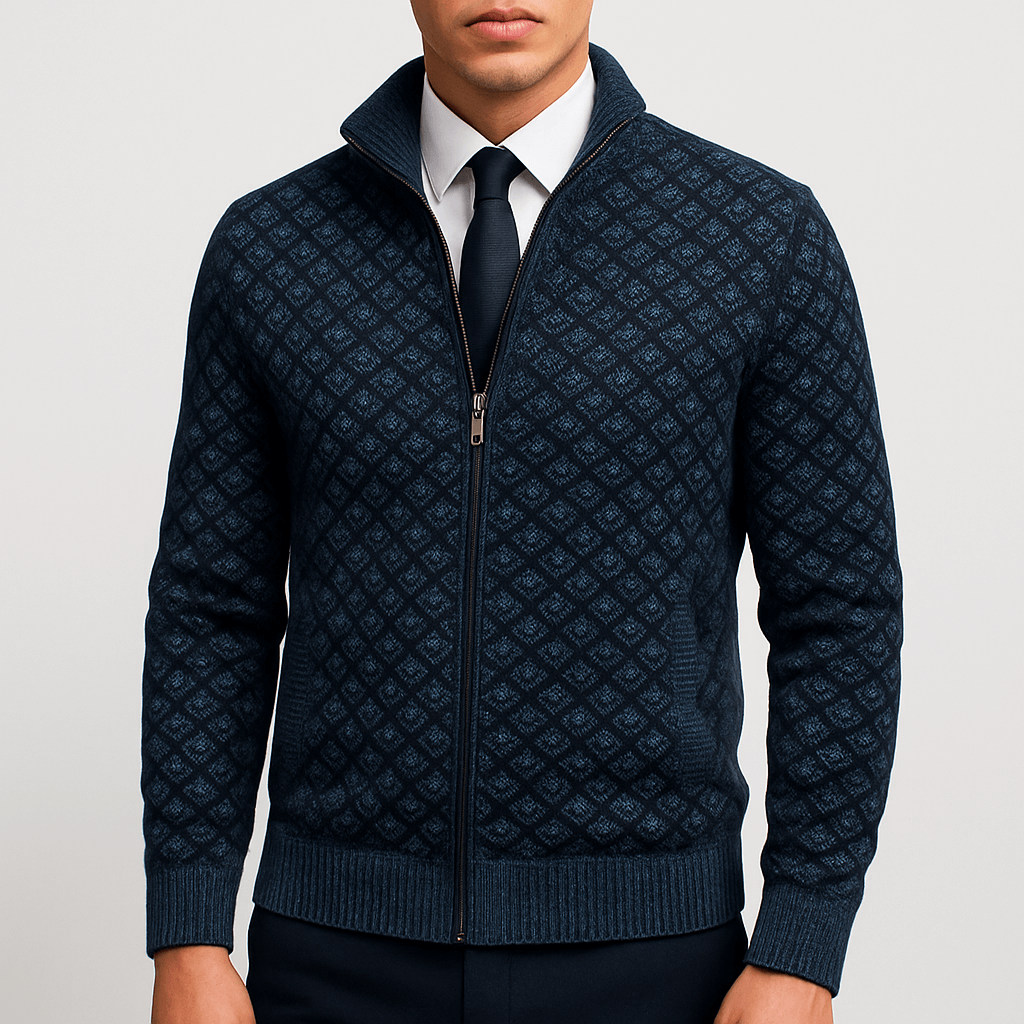 Slim Fit Zip Up Sweater