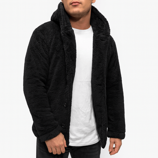 Soft Hooded Sweatshirt Jacket - OutfitLondon