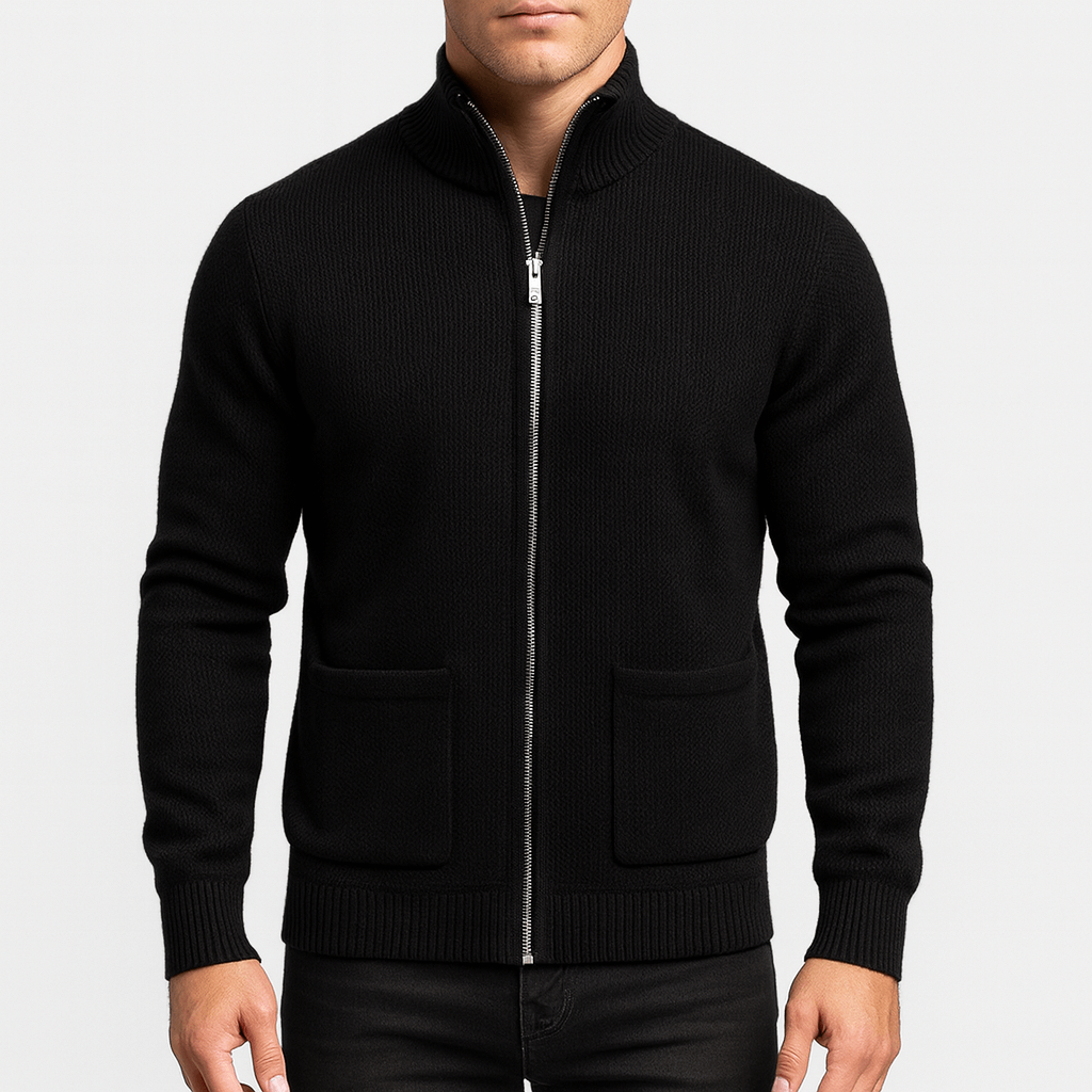 Soft Zip Up Sweater Jacket