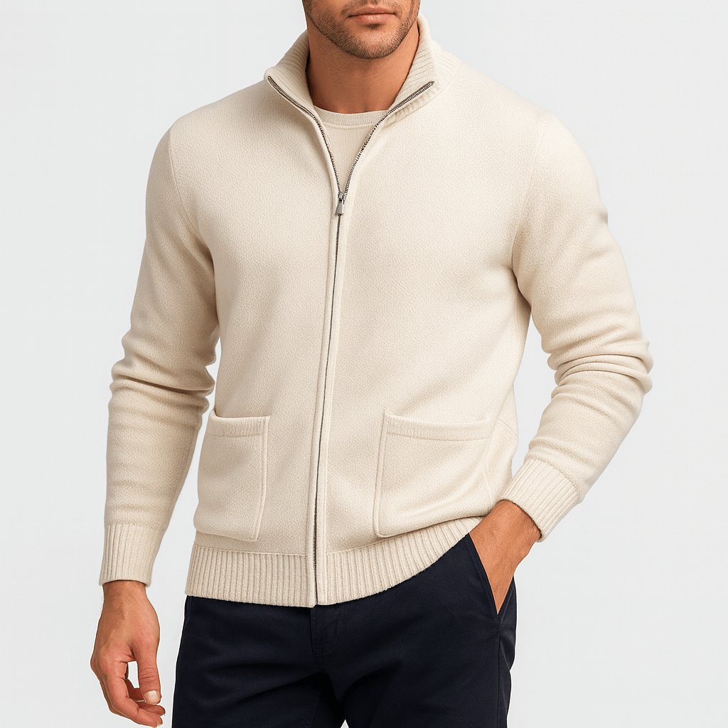 Soft Zip Up Sweater Jacket