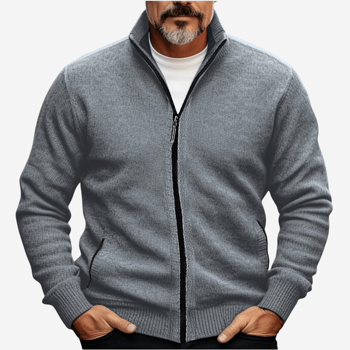 Cozy Long Sleeve Zip Cardigan