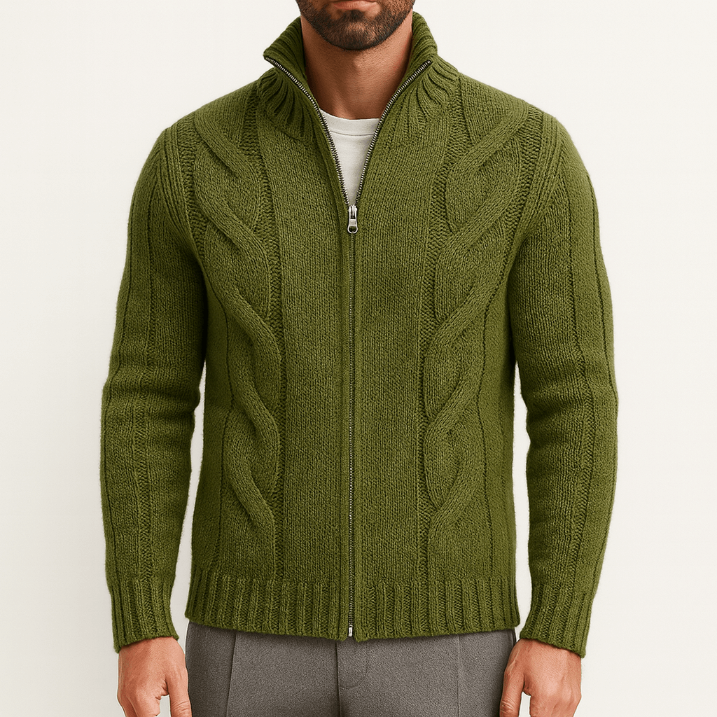Cozy Zip Up Sweater Cardigan