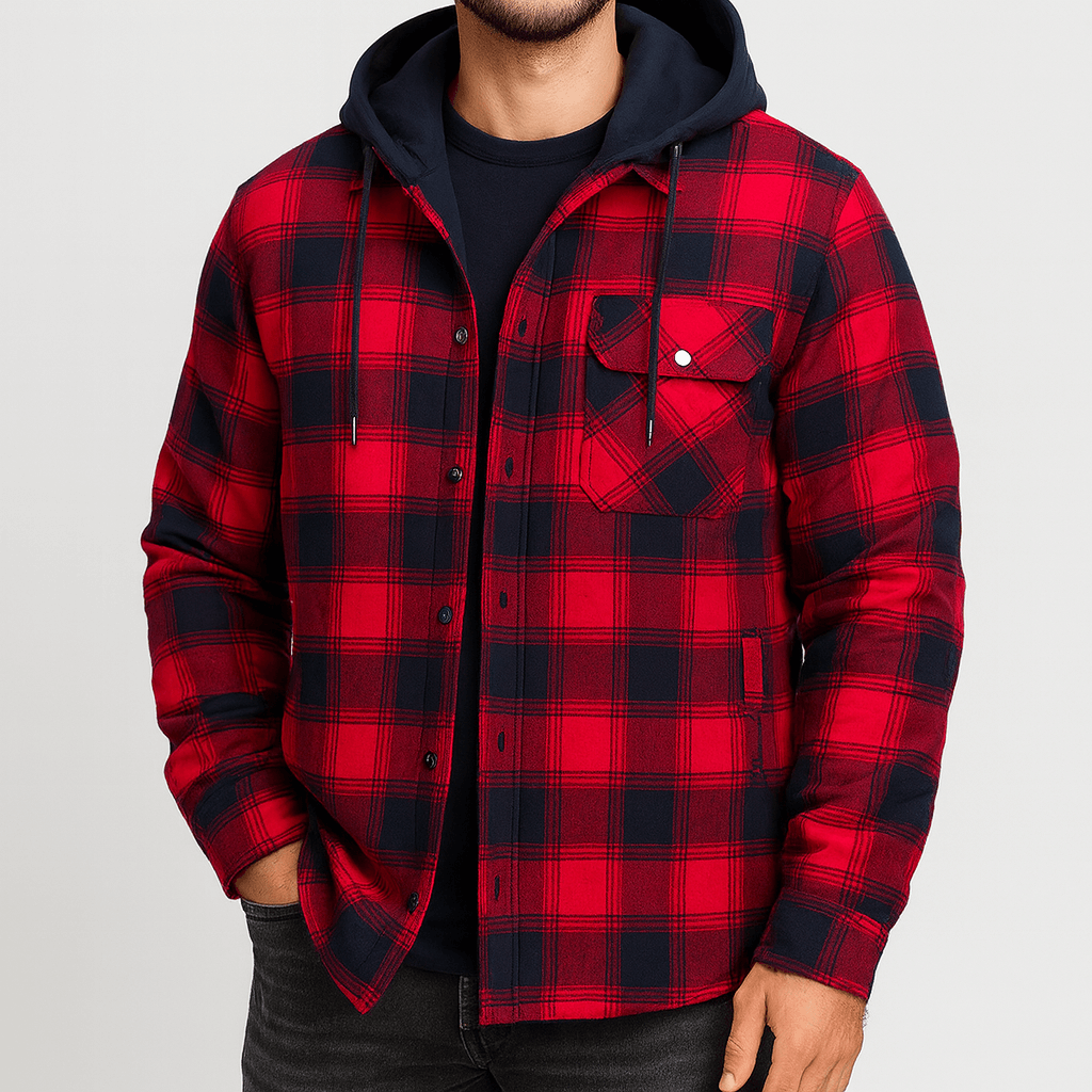 Flannel Lumberjack Hoodie Jacket