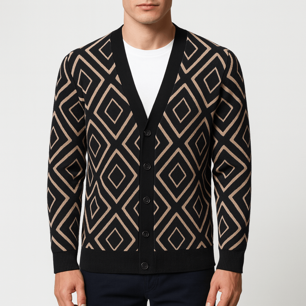 Soft Patterned Knit Cardigan
