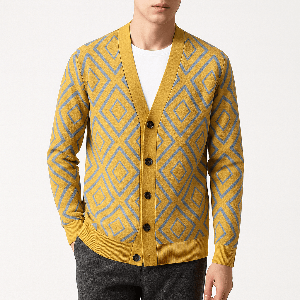 Soft Patterned Knit Cardigan