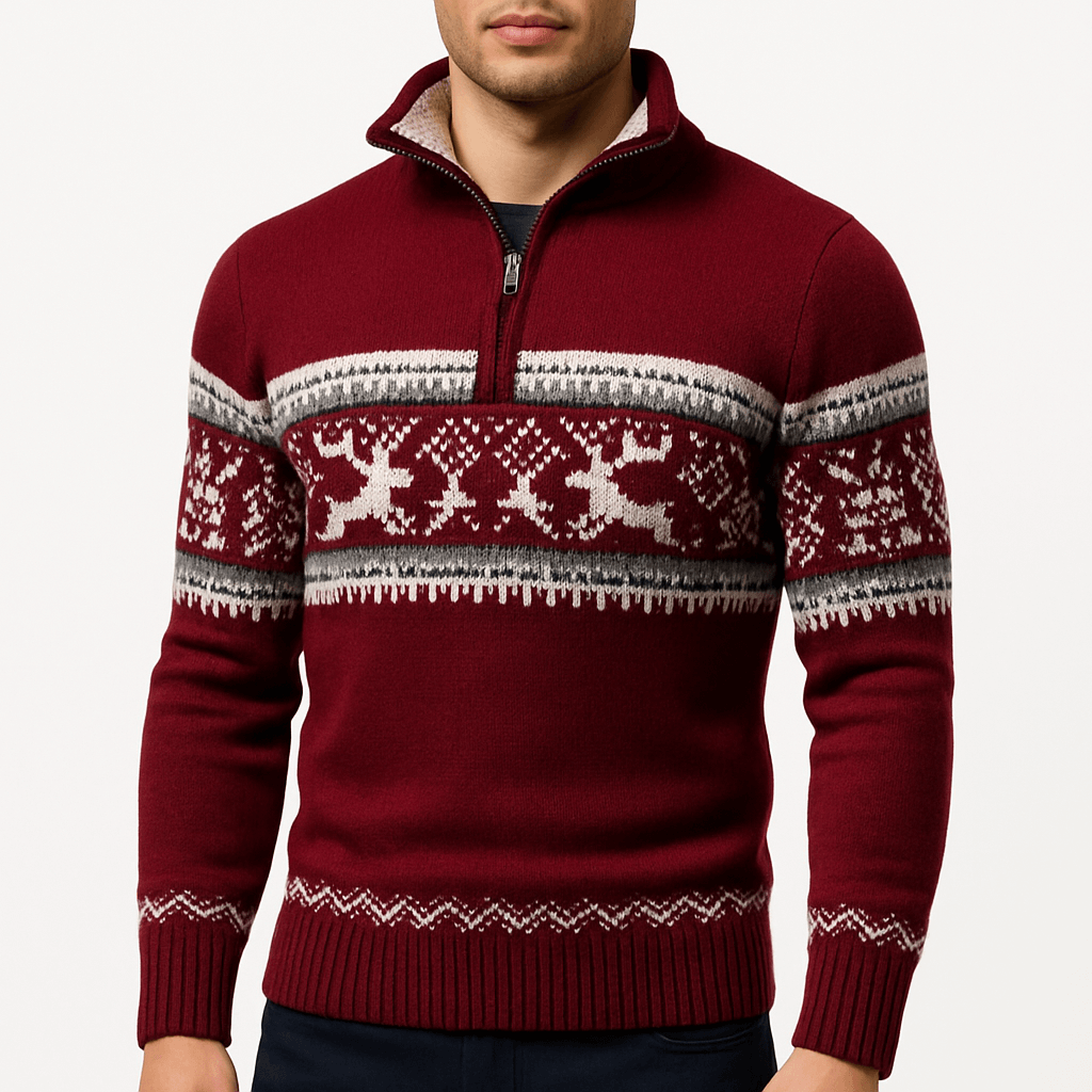 Classic Colorblock Crew Neck Sweater - OutfitLondon