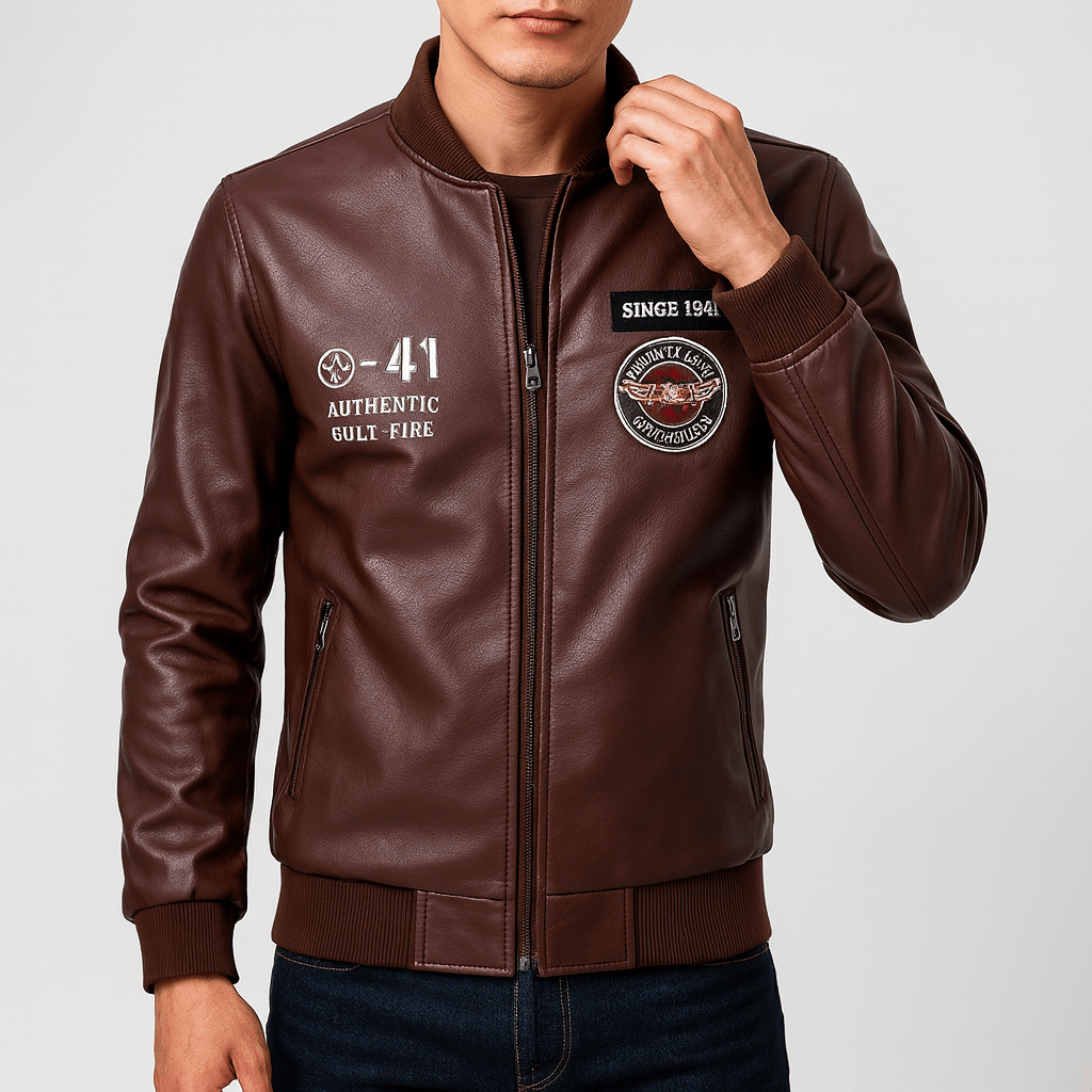 Faux Leather Biker Jacket