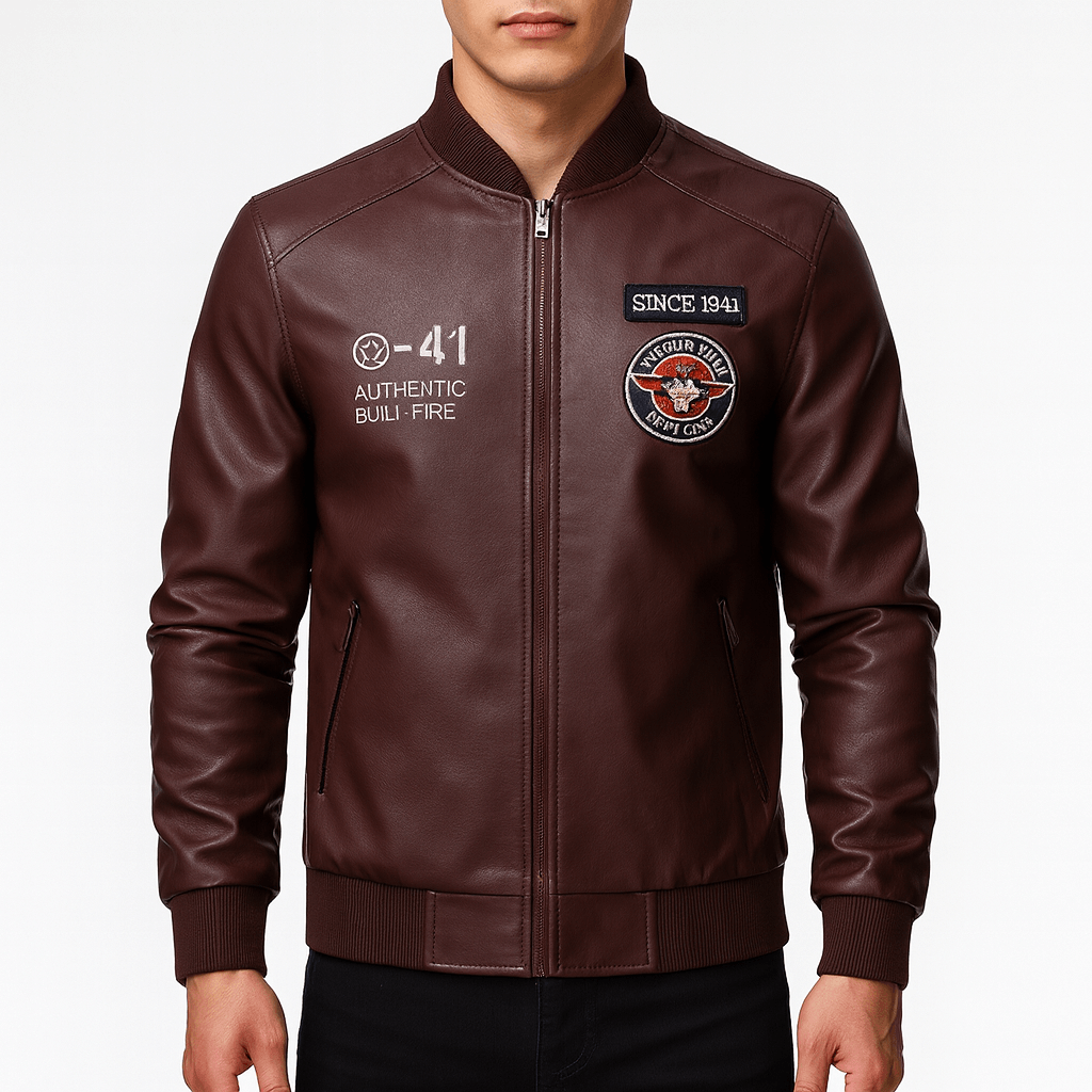 Faux Leather Biker Jacket